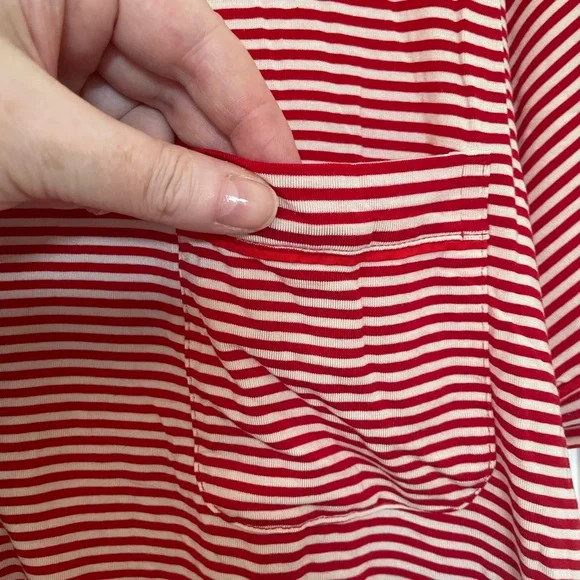 Victoria’s Secret NWOT short sleeve pjs set size XX-Large, red and white stripes - Picture 5 of 15